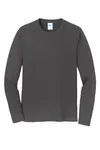 Port &amp; Company Maglietta a manica lunga preferita dai tifosi. PC450LS Carbone