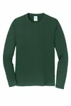 Port &amp; Company Maglietta a manica lunga preferita dai tifosi. PC450LS Verde foresta