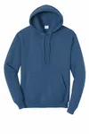 Port &amp; Company - Sweat à capuche en polaire Core. PC78H Bleu Neptune