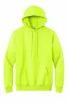 Port &amp; Company Essential Fleece Pullover Sweatshirt mit Kapuze. PC90H SAFETY GREEN