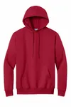 Port &amp; Company Essential Fleece Pullover Sweatshirt mit Kapuze. PC90H ROT