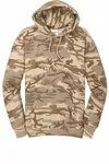 Port &amp; Company Core Fleece Camo Pullover Sweatshirt mit Kapuze. PC78HC Wüste Tarnfarbe