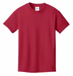Port &amp; Company - T-shirt giovanile in cotone Core. PC54Y ROSSO