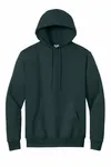 Port &amp; Company Essential Fleece Pullover Sweatshirt mit Kapuze. PC90H Dunkelgrün