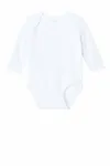 Rabbit Skins Infant Long Sleeve Jersey Bodysuit RS4421 WHITE