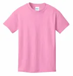 Port &amp; Company - T-shirt giovanile in cotone Core. PC54Y Rosa confetto