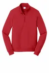 Port & Company Fan Favorite Fleece 1/4-Zip Pullover Sweatshirt. PC850Q Bright Red