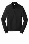 Port & Company Fan Favorite Fleece 1/4-Zip Pullover Sweatshirt. PC850Q Jet Black