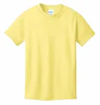 Port &amp; Company - T-shirt giovanile in cotone Core. PC54Y GIALLO