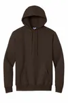 Port &amp; Company Essential Fleece Pullover Sweatshirt mit Kapuze. PC90H Dunkles Schokoladenbraun