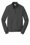 Port & Company Fan Favorite Fleece 1/4-Zip Pullover Sweatshirt. PC850Q Dark Heather Grey