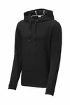 Sport-Tek PosiCharge Tri-Blend Wicking Fleece Hooded Pullover. ST296 Black Triad Solid