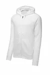 Sport-Tek Drive Fleece Hooded Full-Zip STF201 WHITE