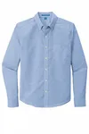 Port Authority Untucked Fit SuperPro Oxford S651 Oxford Blau