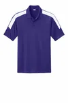 Sport-Tek Competitor United Polo ST104 Purple/ White