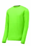 Sport-Tek Maglietta a manica lunga PosiCharge Competitor Cotton Touch. ST450LS Verde neon