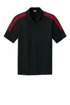 Sport-Tek Competitor United Polo ST104 Black/ Deep Red