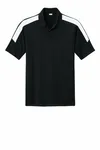 Sport-Tek Competitor United Polo ST104 Black/ White
