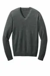 Port Authority Easy Care V-Neck Sweater SW2850 Charcoal Heather