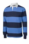 Polo da rugby Sport-Tek Classic a manica lunga. ST301 Vero blu navy/blu Carolina