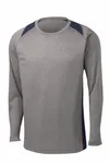Sport-Tek Maglietta a manica lunga Heather Colorblock Contender. ST361LS Vintage Heather/ True Navy
