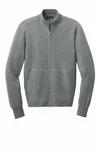 Port Authority Easy Care Full-Zip Sweater SW2901 Medium Heather Grey