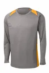 Sport-Tek Maglietta a manica lunga Heather Colorblock Contender. ST361LS Erica vintage/ Oro