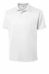 Sport-Tek Micropique Sport-Wick Pocket Polo. ST651 WHITE