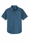 Port Authority Camicia a maniche corte SuperPro React Twill. W809 Blu regata