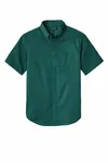 Port Authority Camicia a maniche corte SuperPro React Twill. W809 Verde marino