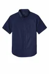 Port Authority Camicia a maniche corte SuperPro React Twill. W809 VERO NAVIGLIO