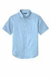Port Authority Camicia a maniche corte SuperPro React Twill. W809 Blu nuvola