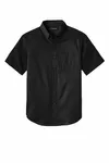 Port Authority Camicia a maniche corte SuperPro React Twill. W809 Nero profondo