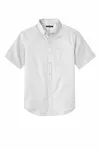 Port Authority Camicia a maniche corte SuperPro React Twill. W809 BIANCO