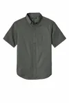 Port Authority Camicia a maniche corte SuperPro React Twill. W809 Grigio tempesta