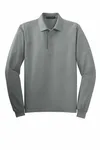 Port Authority Tall Silk Touch Long Sleeve Polo. TLK500LS COOL GREY