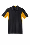 Sport-Tek Tall Side Blocked Micropique Sport-Wick Polo. TST655 Black/ Gold
