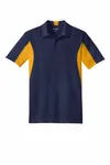 Sport-Tek Tall Side Blocked Micropique Sport-Wick Polo. TST655 True Navy/ Gold