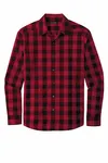 Camicia Port Authority Everyday Plaid. W670 Rosso ricco