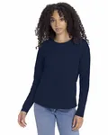 T-shirt à manches longues décontracté pour dames Marine de minuit