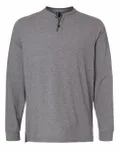 Henley Long Sleeve T-Shirt Grey Five Melange