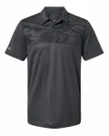 Camo Chest Print Polo Grey Six