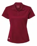 Women's Basic Sport Polo Collegiate Burgundy