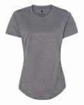 T-shirt sport pour femmes Noir chiné