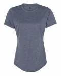 T-shirt sport pour femmes Marine collégiale chiné