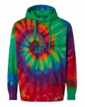 Sweat à capuche teinté en spirale multicolore Spirale Michelangelo