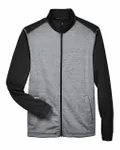 Veste Newbury Colorblock Mélange Fleece Full-Zip pour homme Noir chiné/ Gris foncé chiné