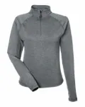 Pull quart de tour en jersey marbré Fairway pour femme Marbre de carbone