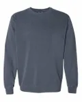 Sweatshirt teint dans la masse Denim