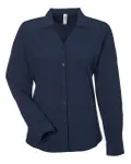 Chemise Marina à manches longues Ultra UVP® pour femmes Marine classique